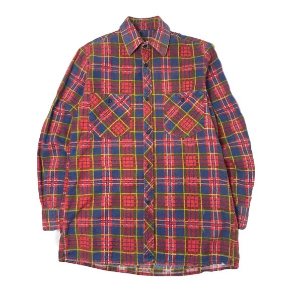 Vintage Plaid Flannel Button Up Shirt M - Picture 1 of 2